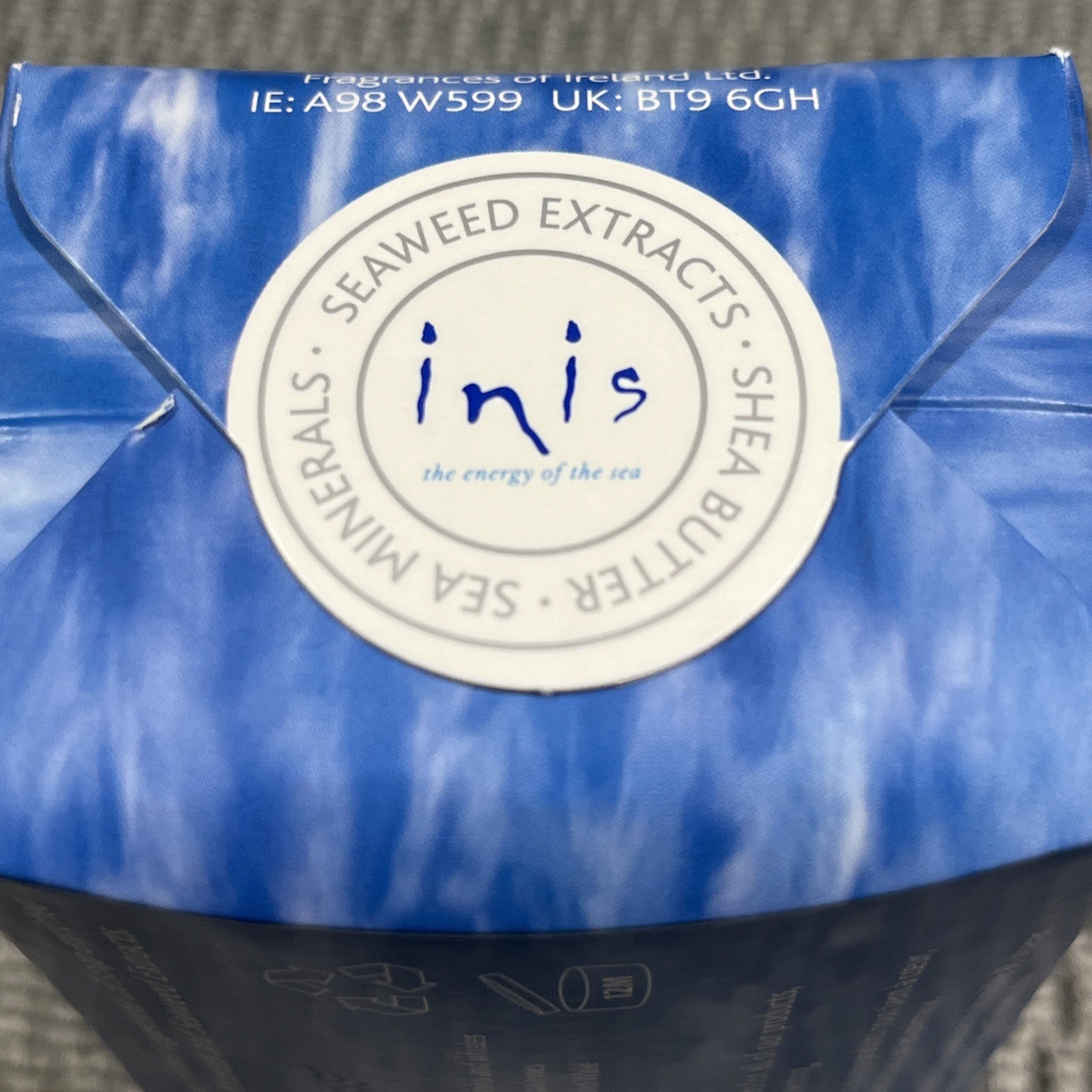Inis Large Sea Mineral Bar Soap 7.4 oz./212g. Shea Butter Seaweed Extracts New