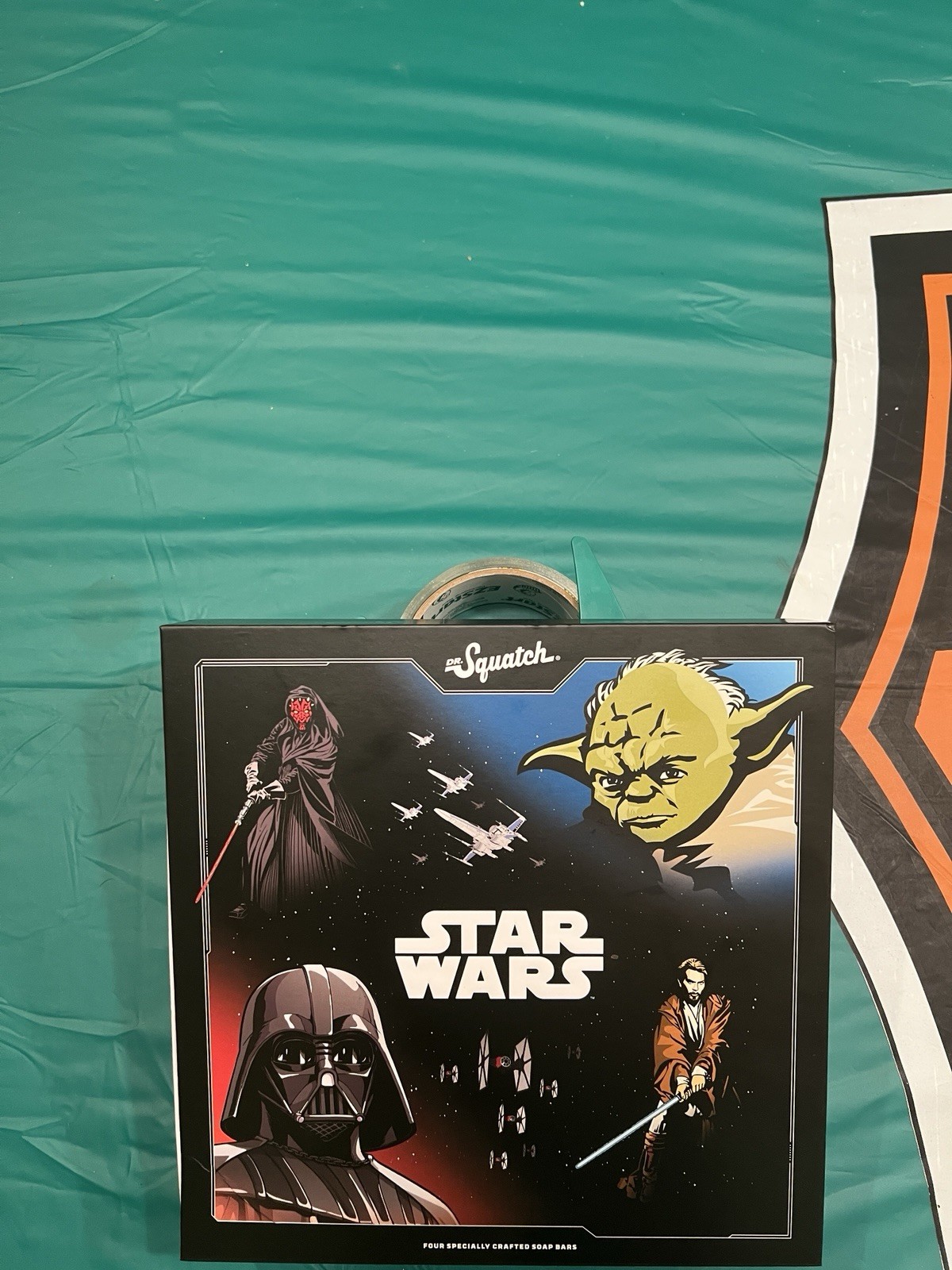 Dr Squatch Star Wars Soap Set 4 Pack Vader Yoda Obi-Wan Maul New