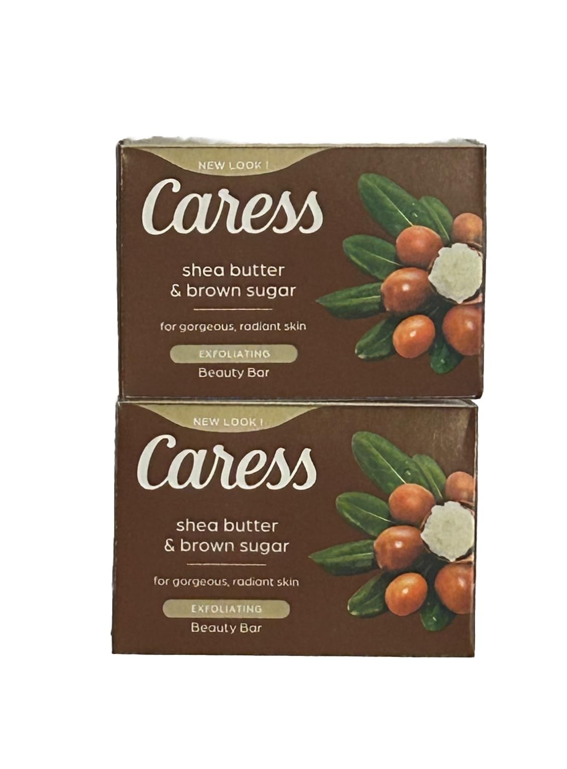 Caress Shea Butter Brown Sugar Bar Soap 3.15 Oz Pack Of 2 Bars