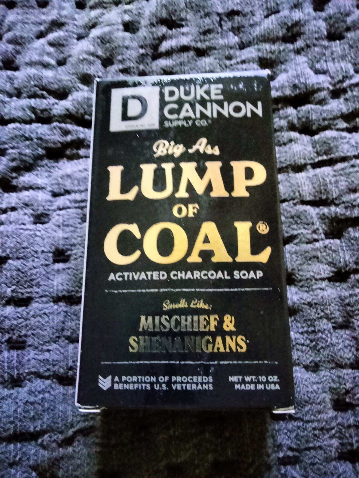 Duke Cannon Supply Co. Lump of Coal Big Ass Brick Bar Soap 10 oz