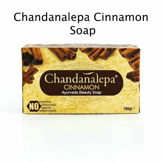New Chandanalep Ayurveda Natural Cinnamon Herbal Beauty Soap Germ Killing SOAP