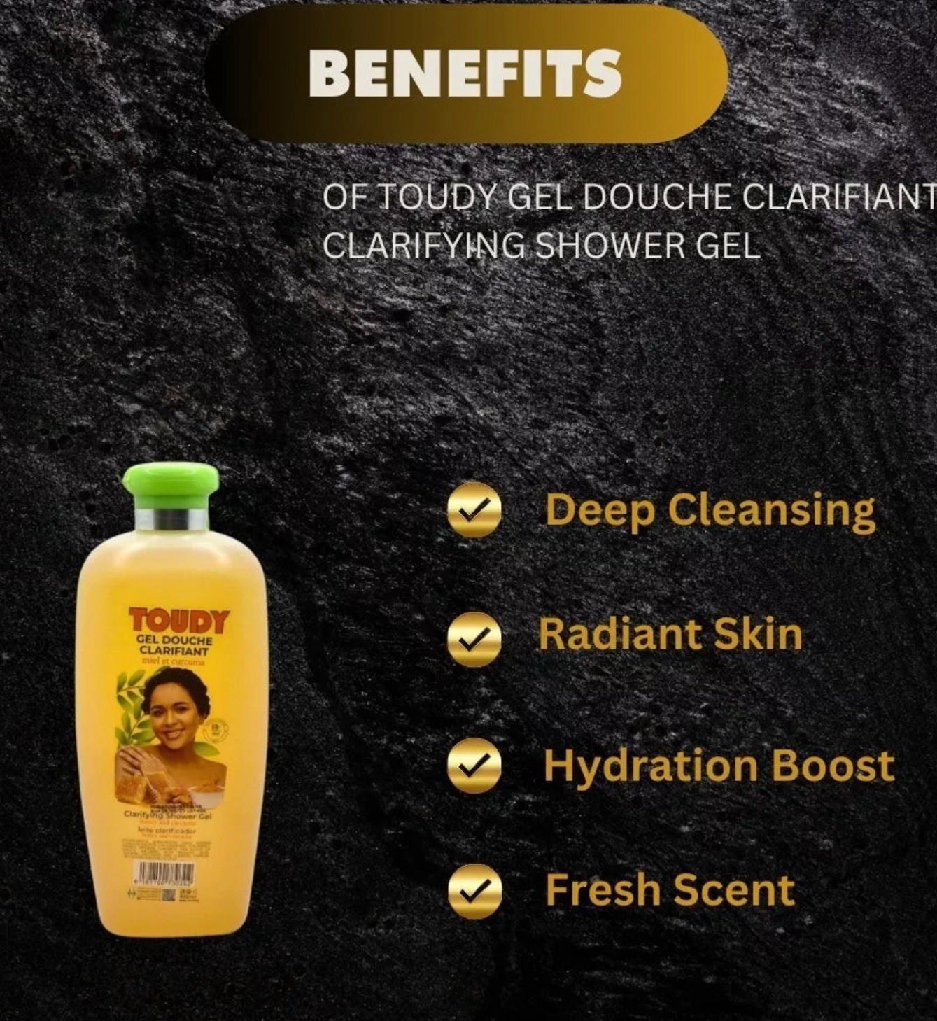 Toudy Gel Douche Clarifiant Clarifying Shower gel 800ml