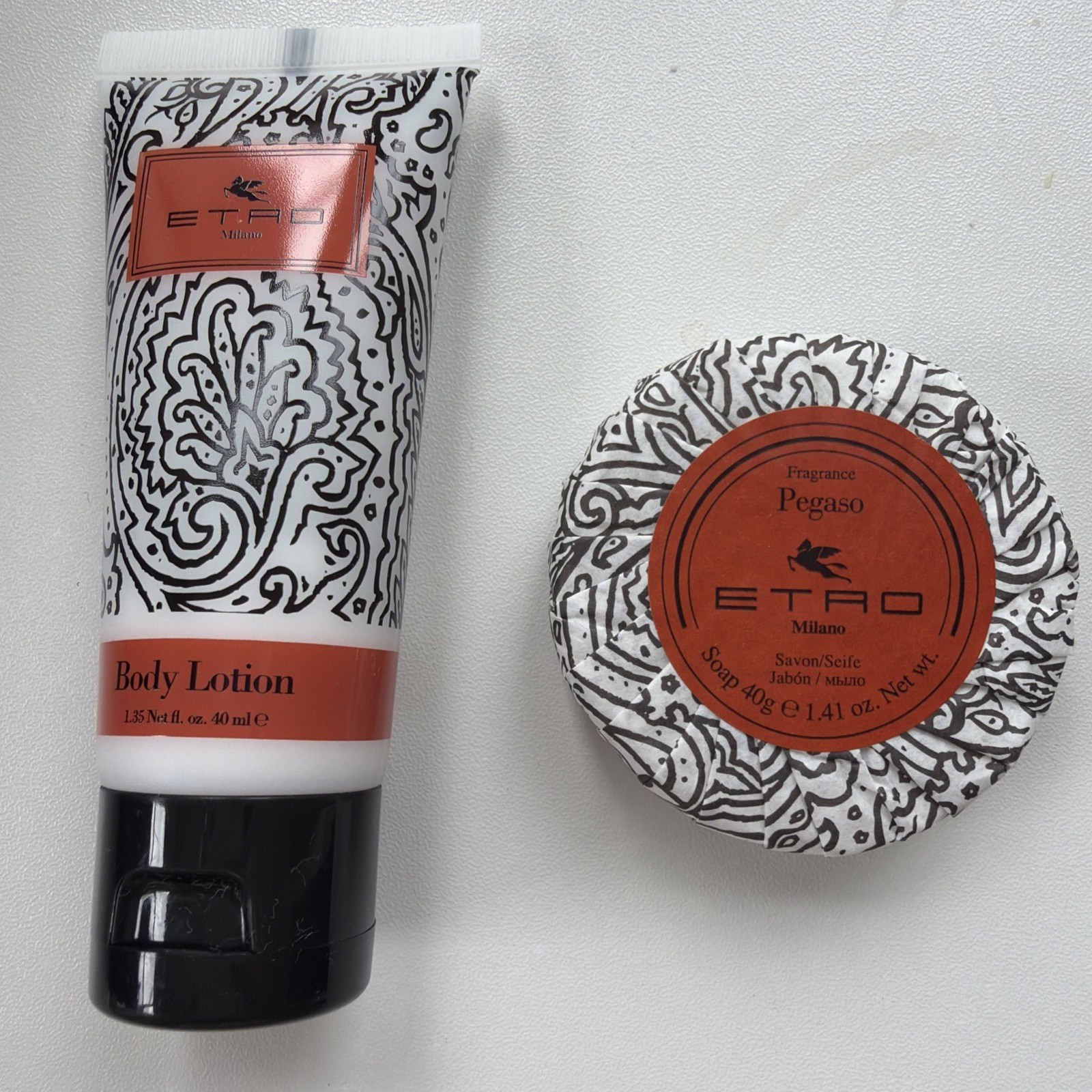 ETRO Milano Body Lotion Mini & Pegaso Soap Made In Italy