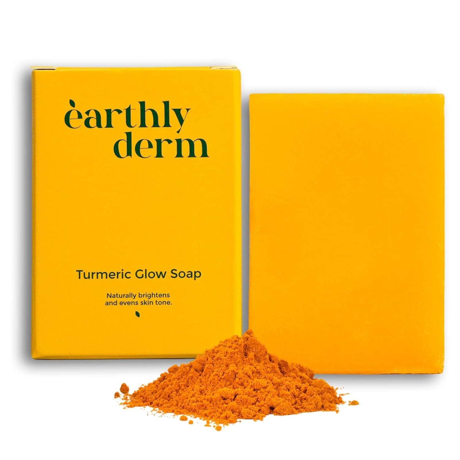 Turmeric Glow Soap Bar for Face and Body, Natural Handmade Bar, Gentle Cleansing