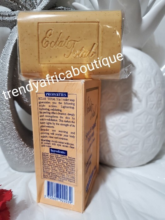Eclat total exfoliating face and body soap 200gx1