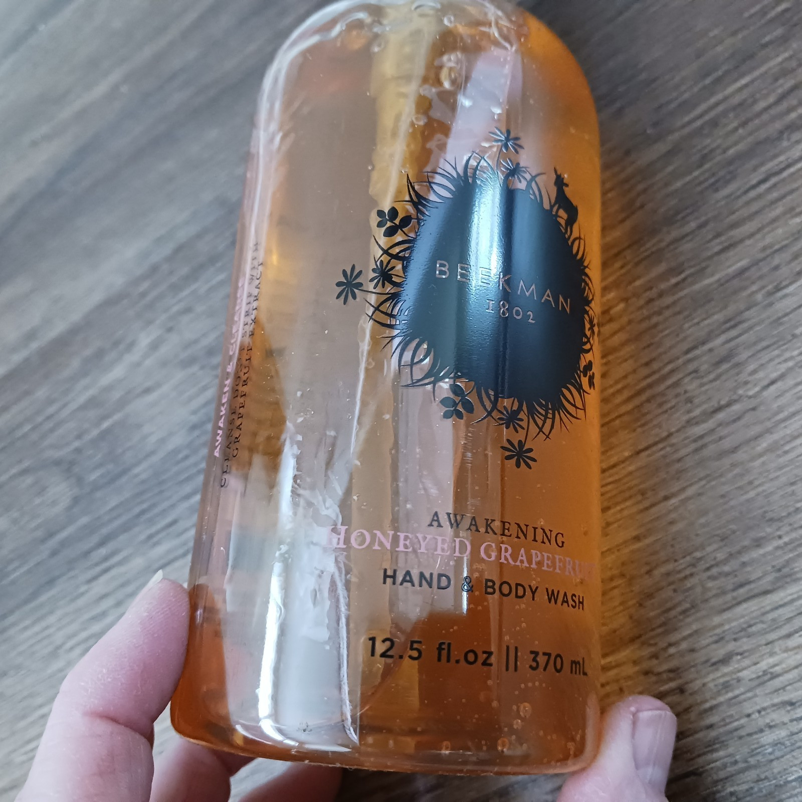 New Beekman 1802 Honeyed Grapefruit Goat Milk Hand & Body Wash 12.5 oz