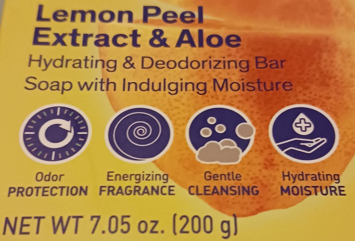 LOT OF 2 – Lemon Peel & Aloe 7.05 Oz Bars, Zest Soap, Indulgence Scented Bath