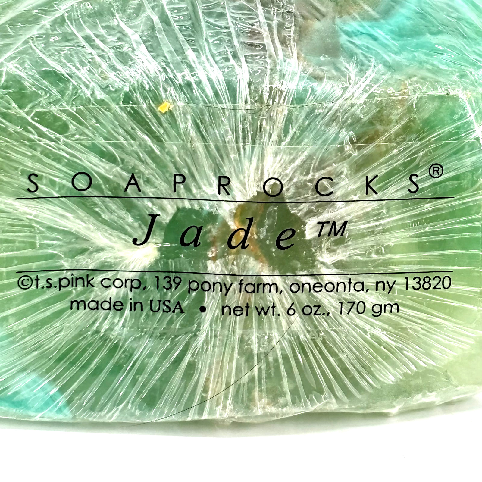 T.S. Pink Corp Gemstone Soap Rocks Jade 6 oz Cucumber Spice Handmade SoapRocks