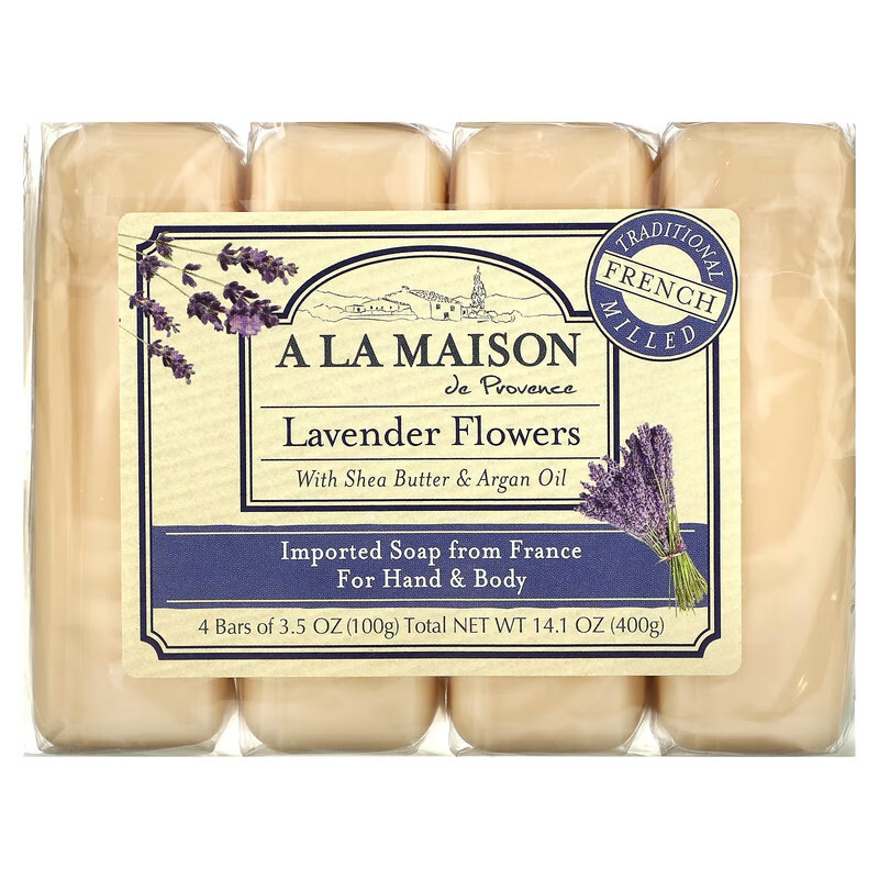A La Maison Bar Soap, Value Pk, Lav Flw – 4 ct