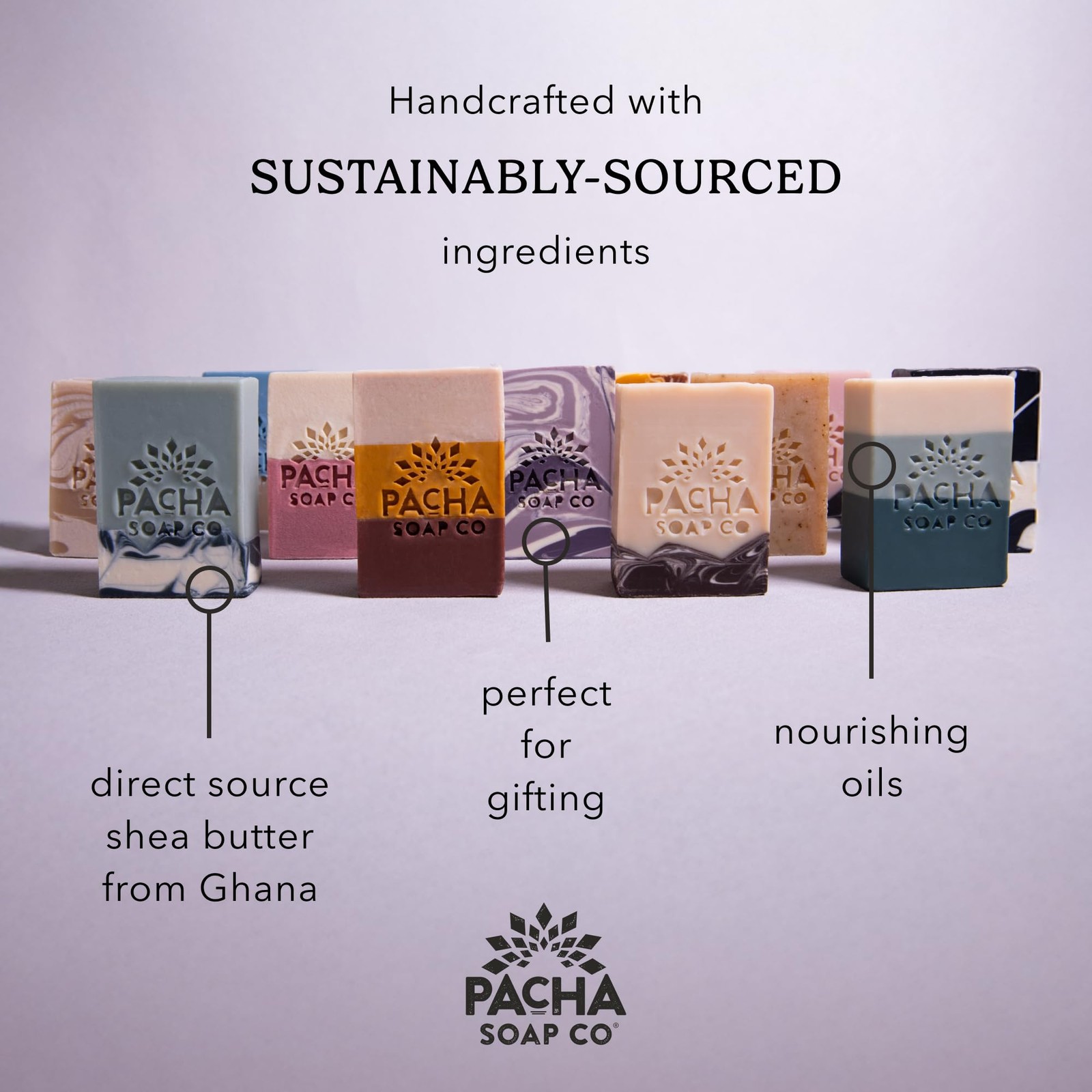 Pacha Soap Co. Bar Soap – Salt & Moss Scent, Handcrafted, Hydrating & Moistur…