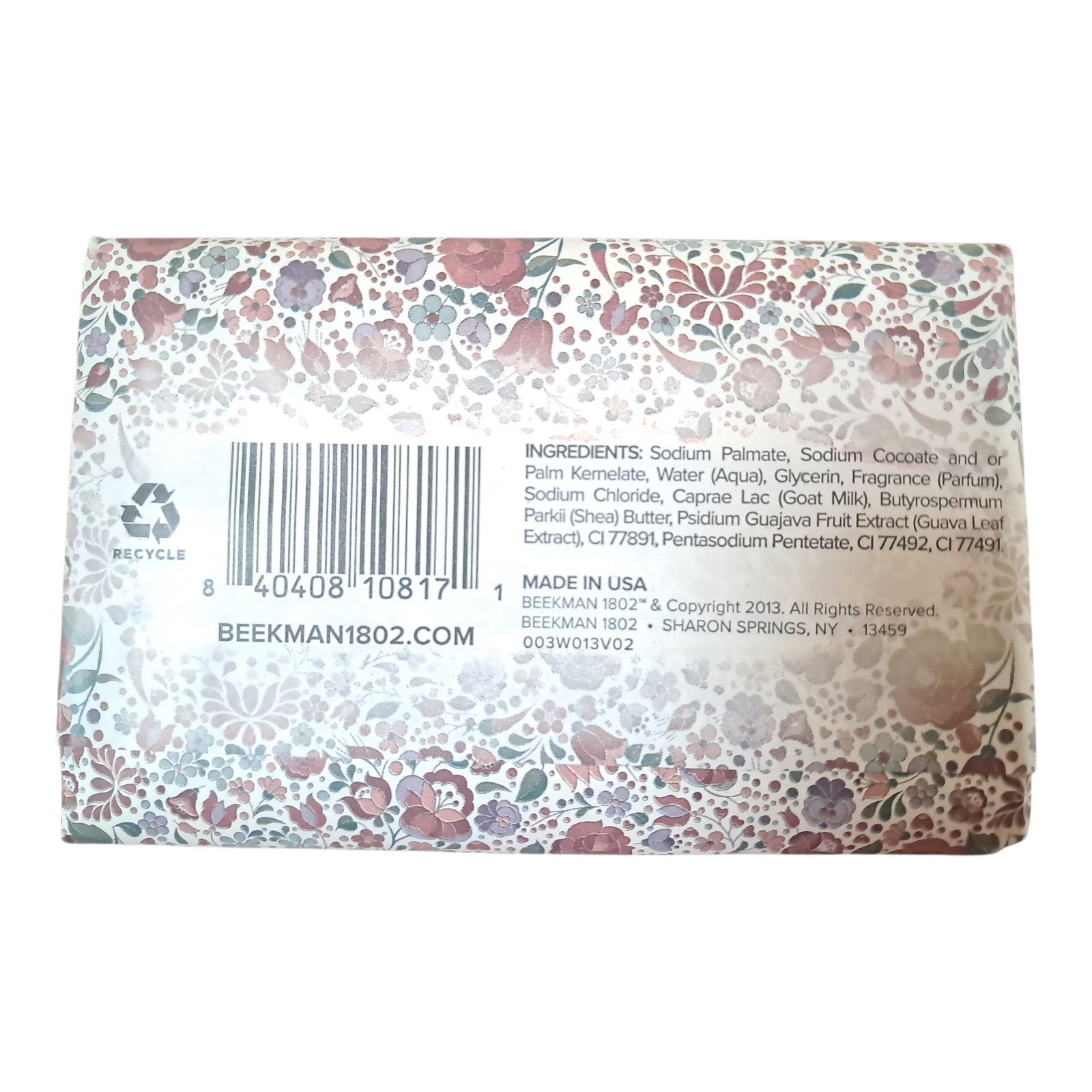 BEEKMAN 1802 GOAT MILK SOAP, HONEYED GRAPEFRUIT W/ GUAVA LEAF EXTRACT, SEALED🧼
