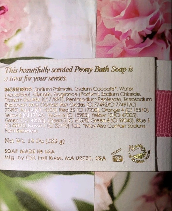 *Luxury Soap* Castelbel + Asquith & Somerset Rose Peony Almond-(4 BAR SOAP) Lot