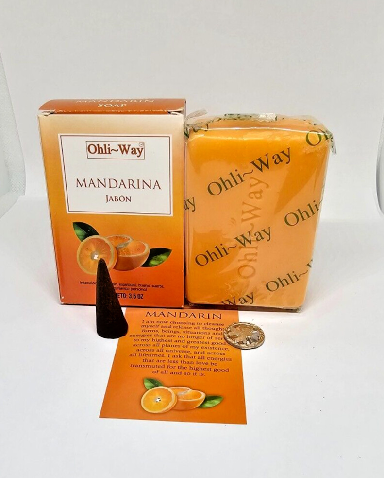 JABON MANDARINA CON FEROMONAS / MANDARIN SOAP ATRAE DINERO SUERTE EXITO FORTUNA
