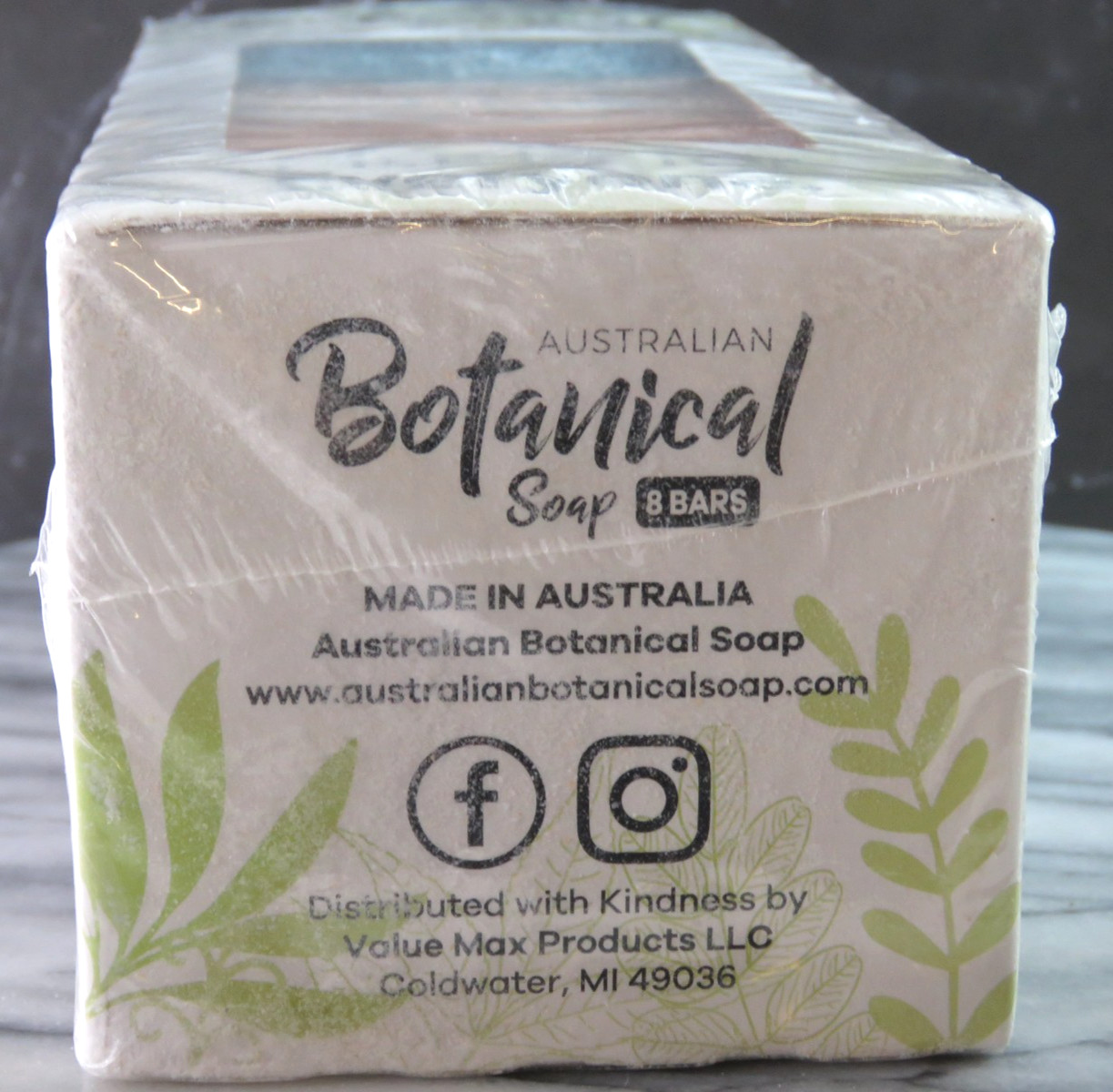 Australian Botanical Soap 8 Bars Valencia Orange/Sea Salt New Factory Sealed