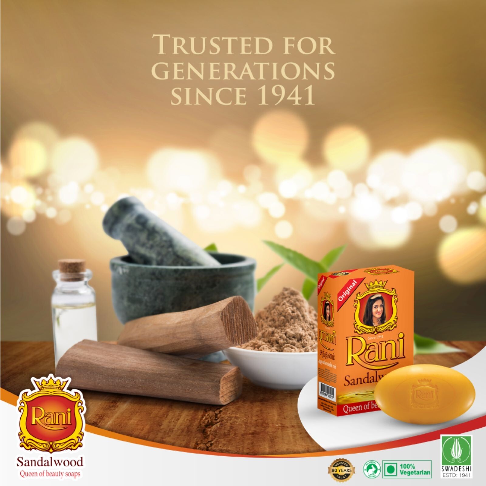 Rani Ayurvedic Beauty Soap 90g