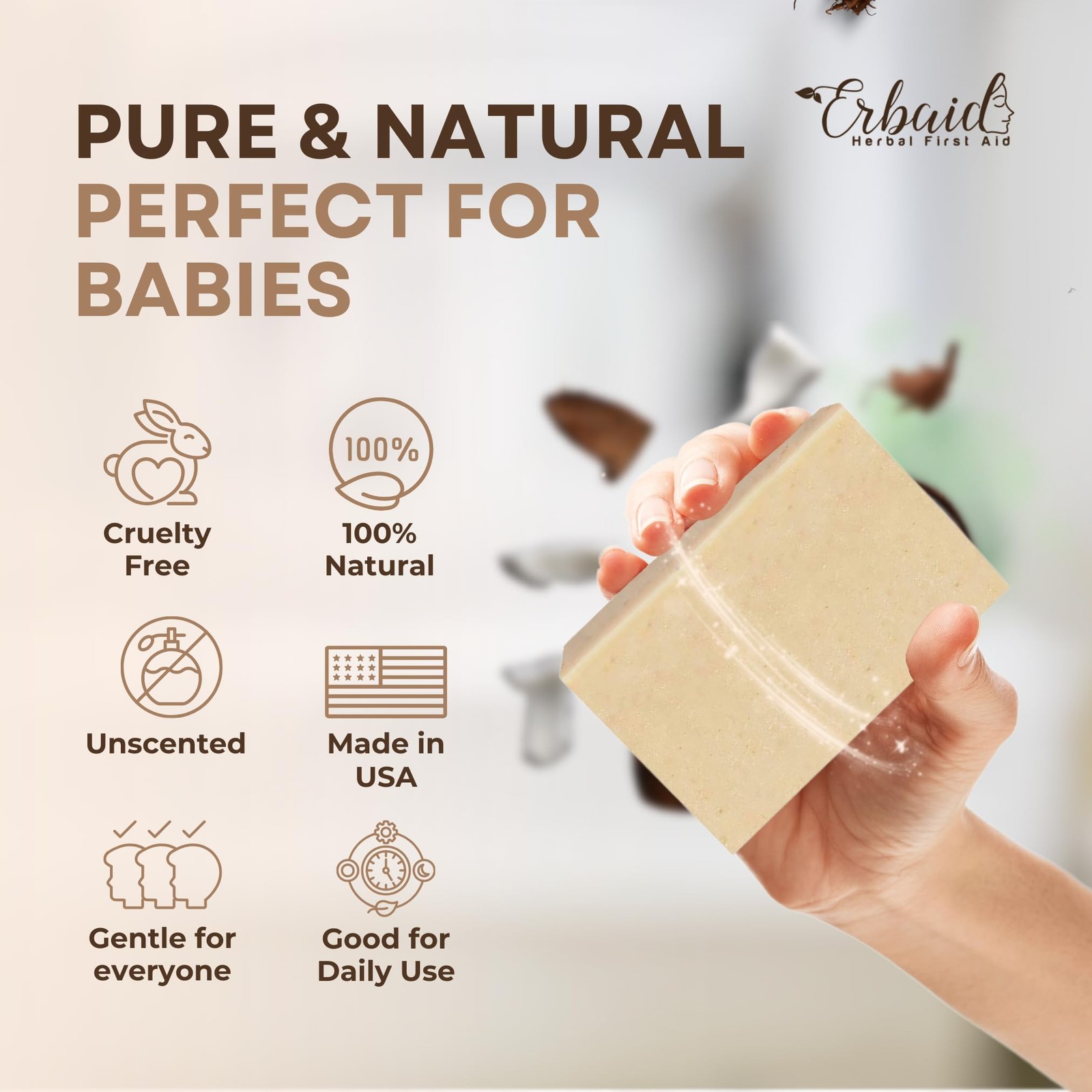 Oatmeal Soap – Natural & Honey Goat Milk Bar – 5 Ounce (Pack of 1)