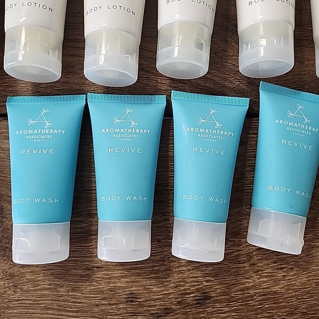 New Lot of 20 Aromatherapy Associates Soap Bar Body Wash Lotion Travel Size