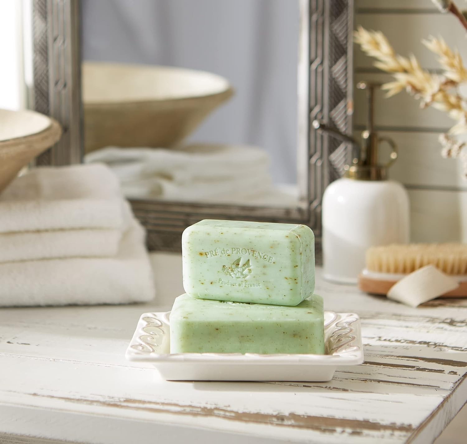 Luxurious Artisanal Soap Bar with Organic Shea Butter – Rosemary Mint, 5.3 Oz