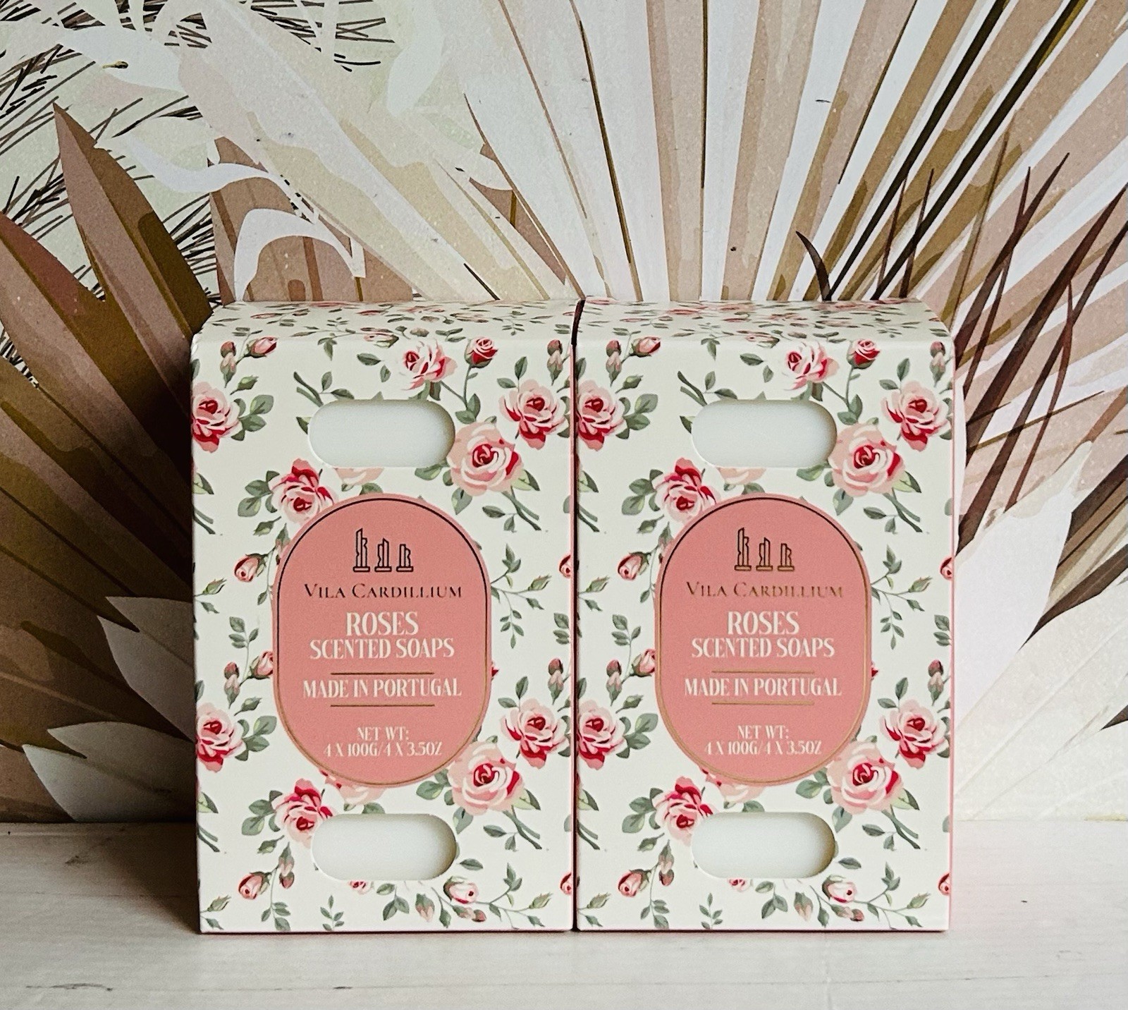 2-Pack Vila Cardillium ~ Roses Scented Bar Soap 8 Bars 3.5 oz Each