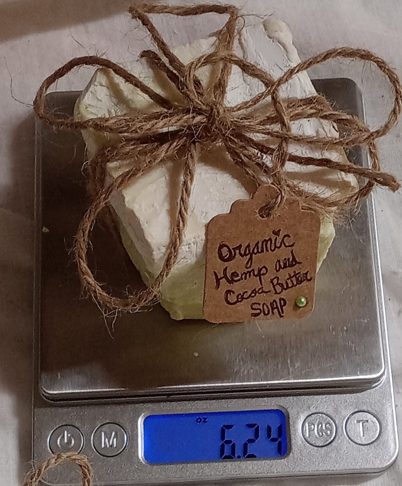 2 Pounds Of Soap Set Organic Hemp & Cocoa Butter Artisan Handmade