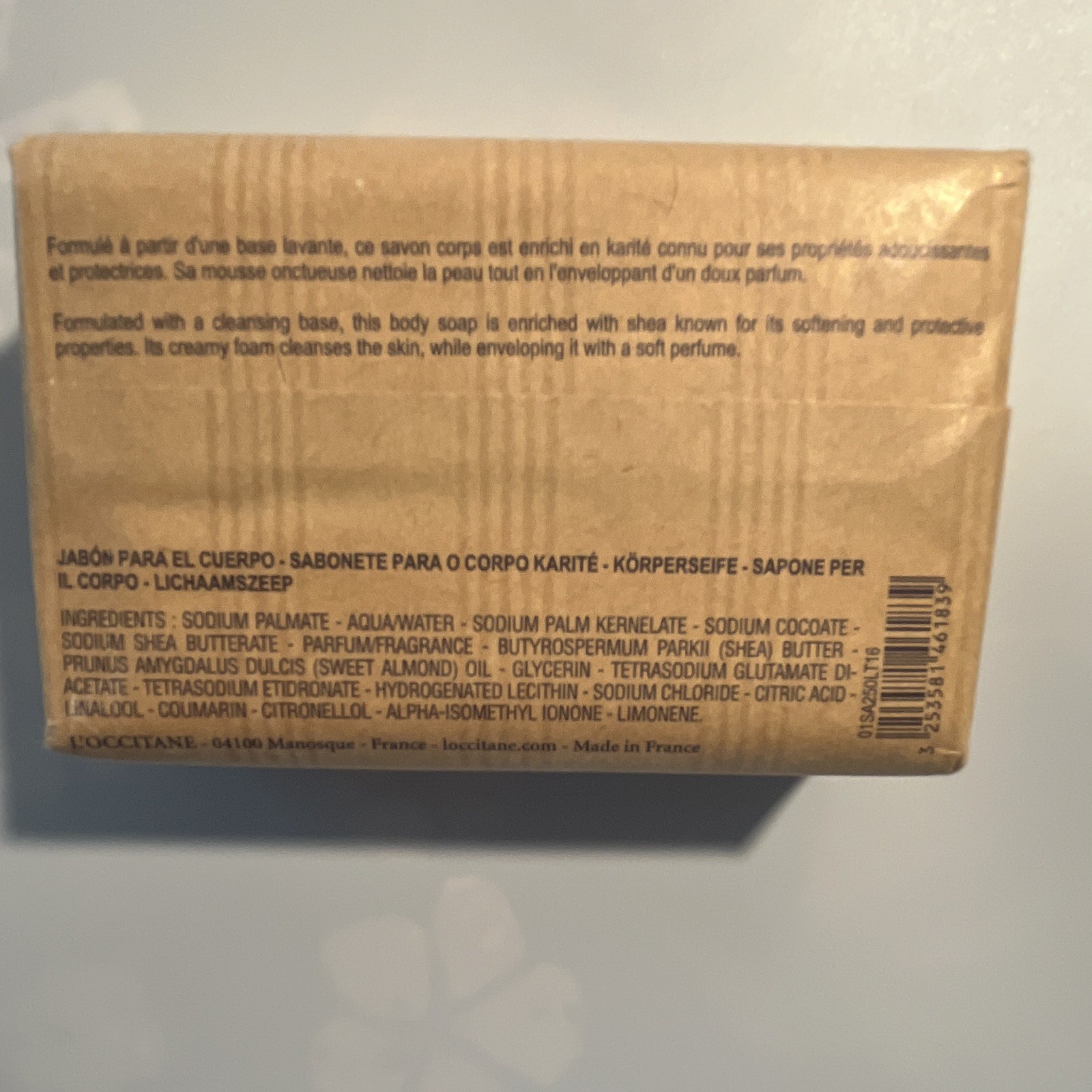 L’OCCITANE en Provence Shea Extra-Gentle Soap Bar Shea Butter Scent 8.8 oz