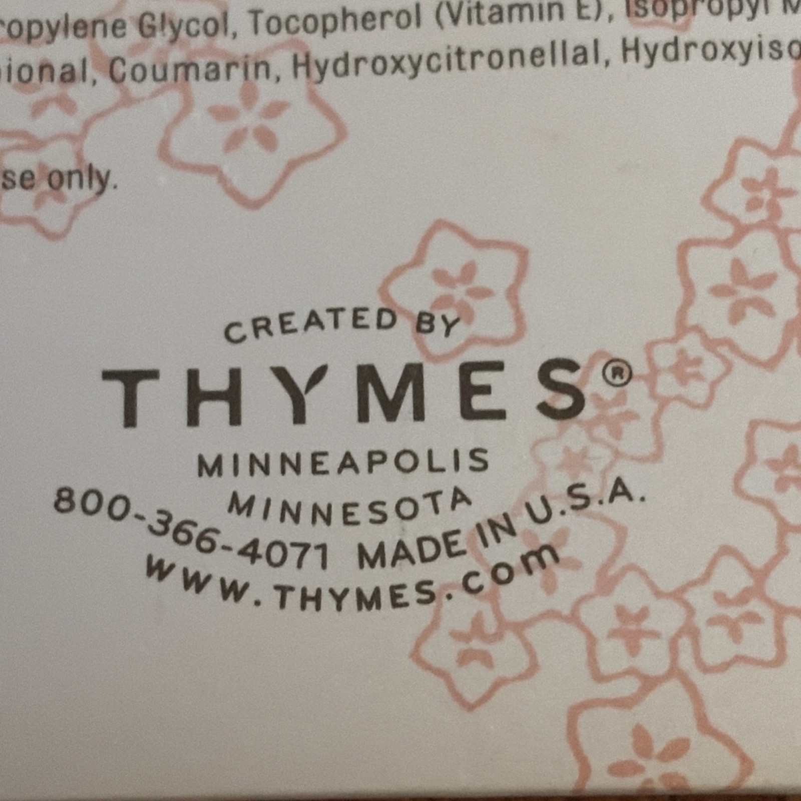 Thymes Bath Salts, 2 oz, Kimono Rose, New with Vitamin E