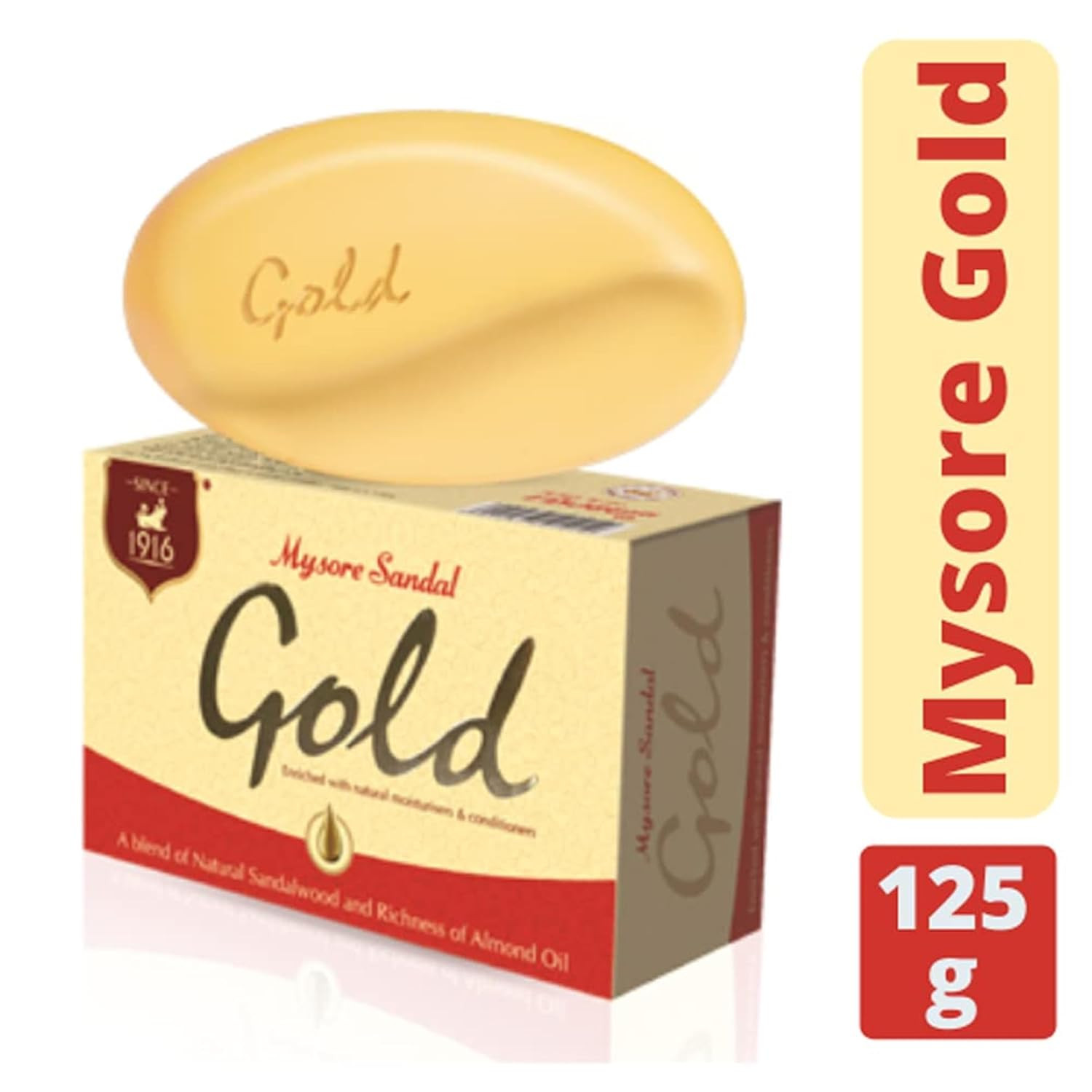 Gold Soap, 125 Grams per Unit (Pack of 6)