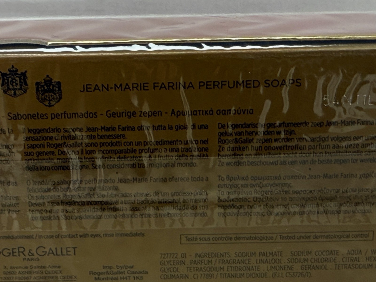 Vintage Paris Roger & Gallet 3 Savons Parfumes 3x100g 3 perfumed Soaps 3×3.5oz