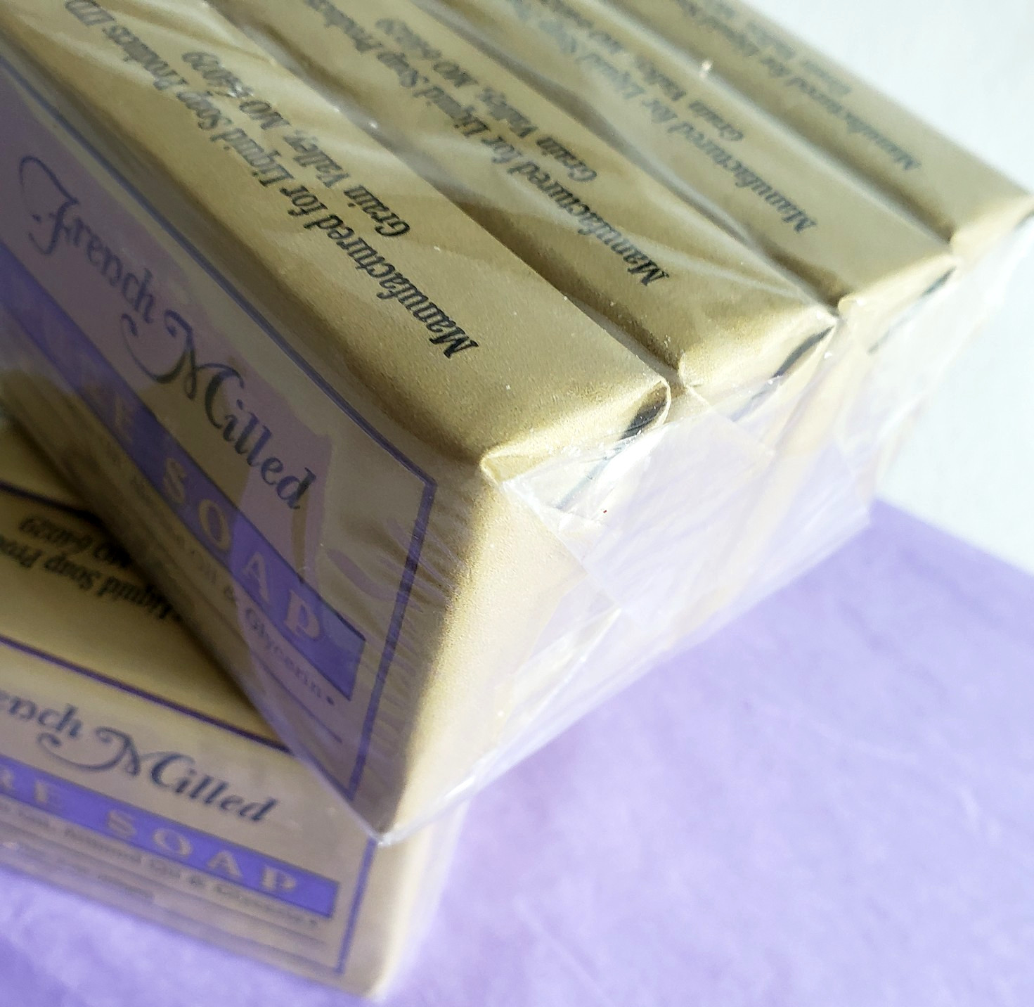 French Milled Guest Soap Lot Of 6 Coconut Almond Glycerin Bath Bars 3 Oz