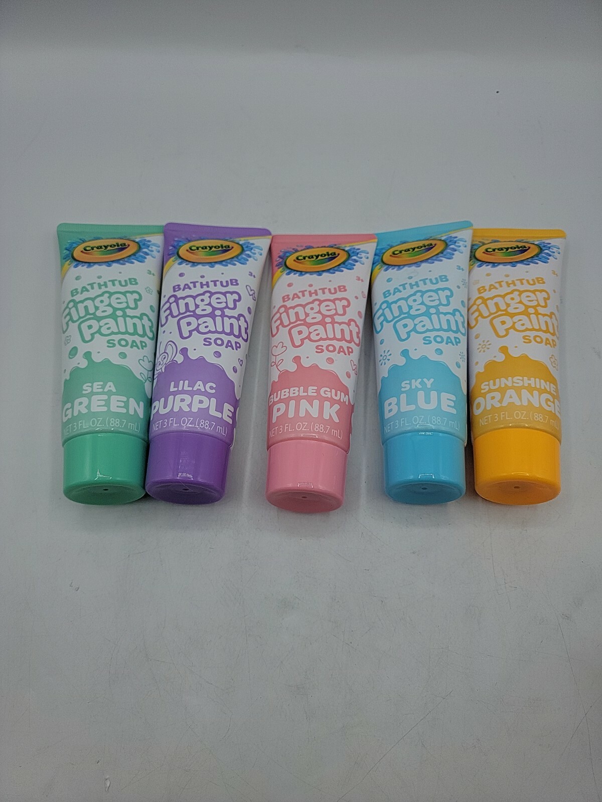 Bathtub Fingerpaint Soap Green Purple Pink Blue Orange 3 Oz (Sealed)