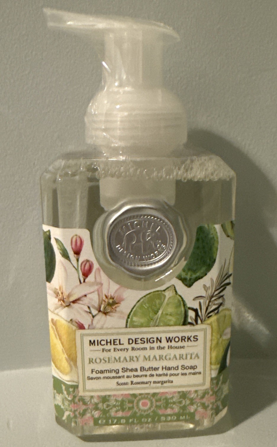 SHEA BUTTER FOAMING HAND SOAP Rosemary Margarita Michel Design Works 17.8 Oz