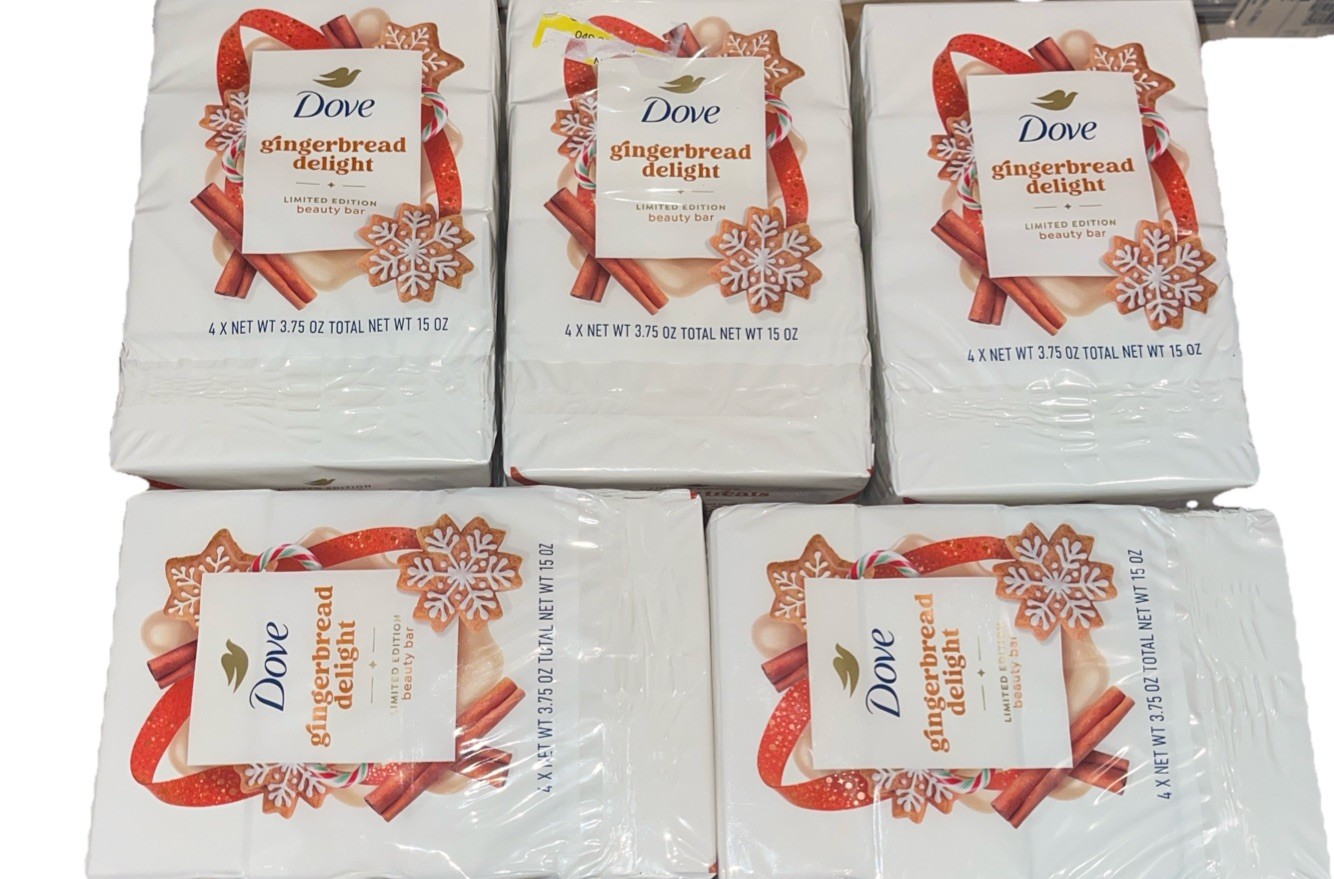 40 Bars Dove Gingerbread Delight Limited Edition Beauty Bar Soap 3.75oz 40 Ct