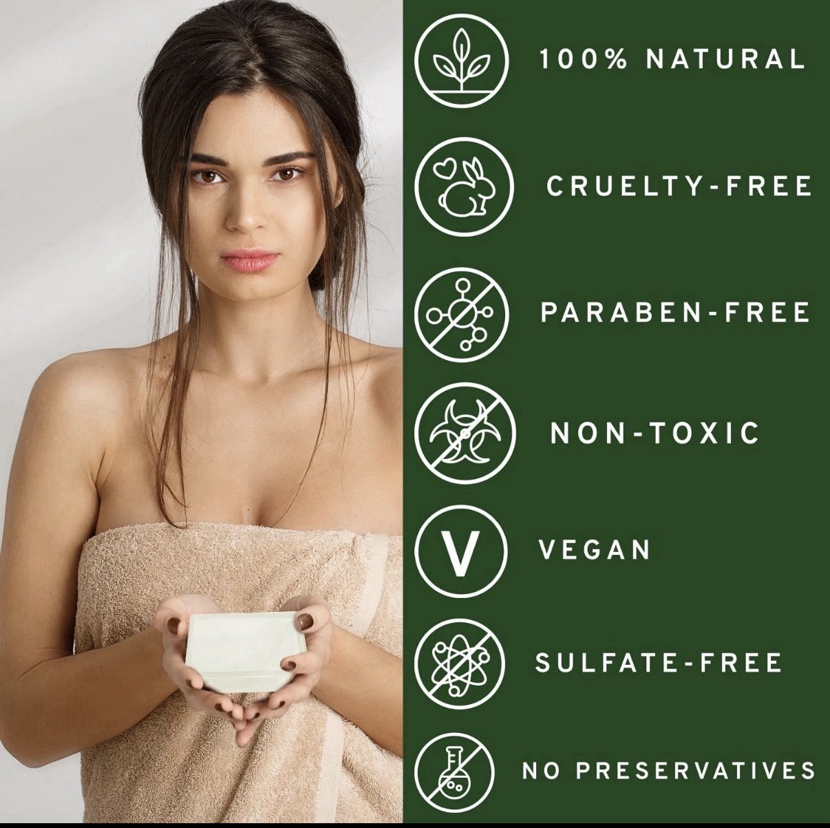 Tea Tree Oil Soap Bar for Face & Body – 4oz Antifungal Antiseptic Natural Pack 2