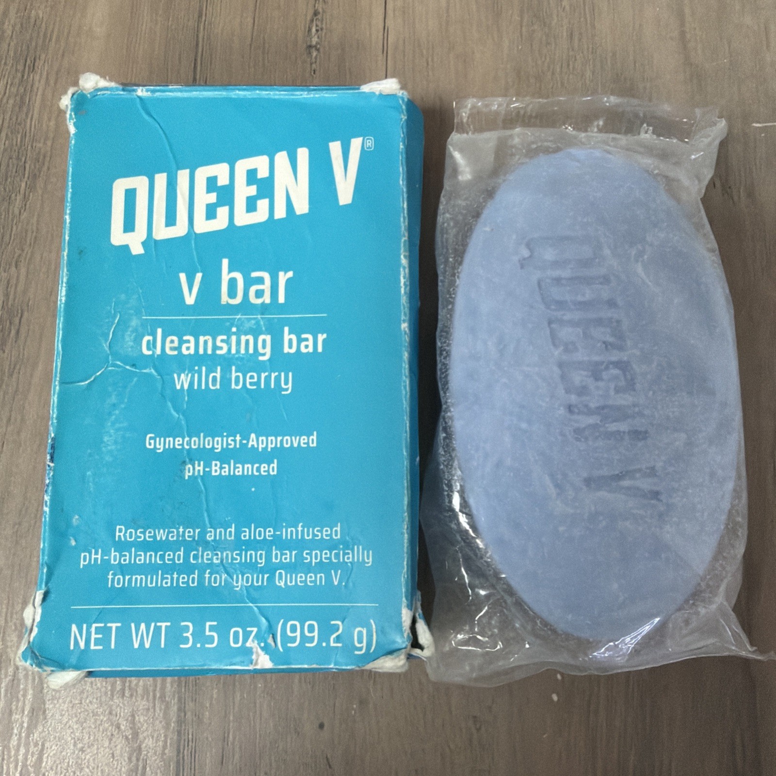 Queen V Cleansing Bar WILD BERRY Rosewater & Aloe 3.5oz PH Balanced Soap