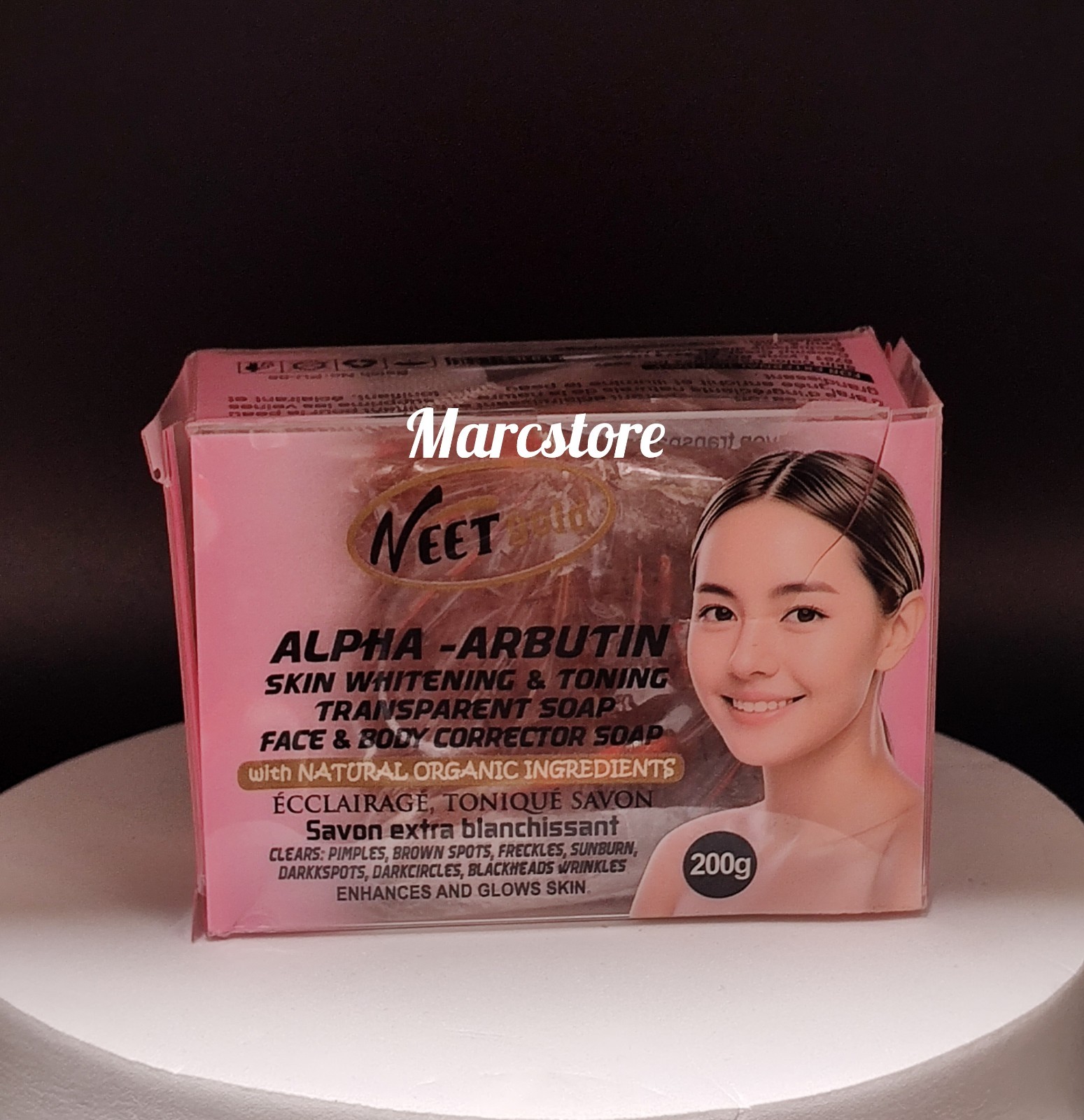 Veet Gold Alpha Arbutin Skin Whitening & Toning Transparent Soap (1 Piece)