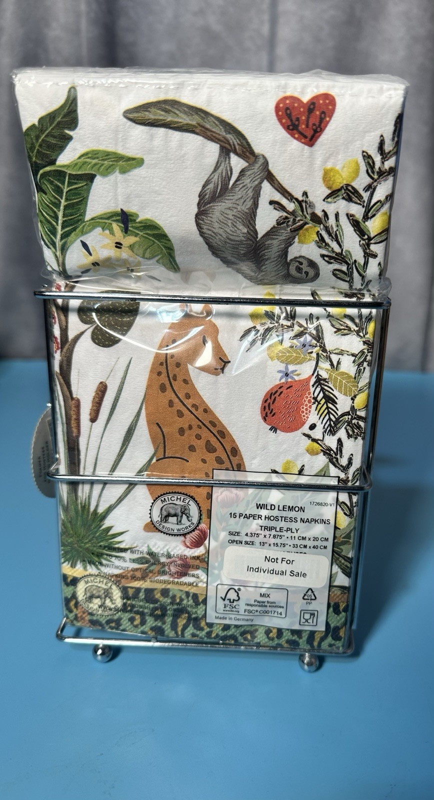 Michel Design Works 17.8 Oz Wild Lemon Soap w/ Napkins and Container