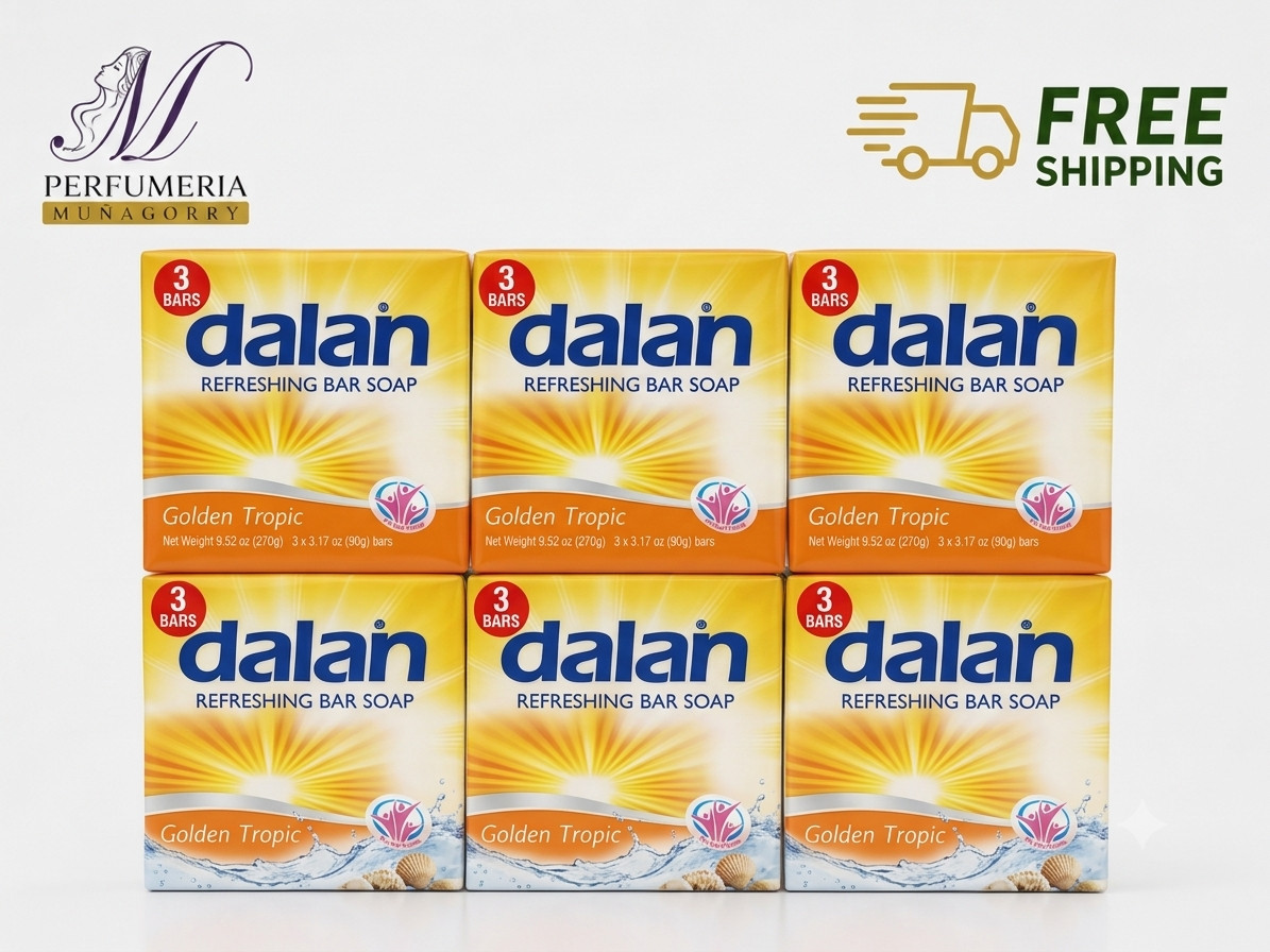 18 BARS GOLDEN TROPIC REFRESHING BAR SOAP DALAN 3.17 OZ EACH FREE SHIPPING