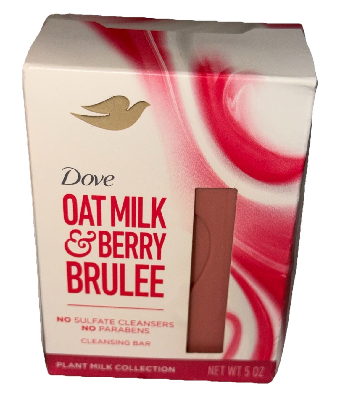 Lot Of 8 Dove Oat Milk & Berry Brûlée Plant Milk Cleansing Bar Soap 5oz