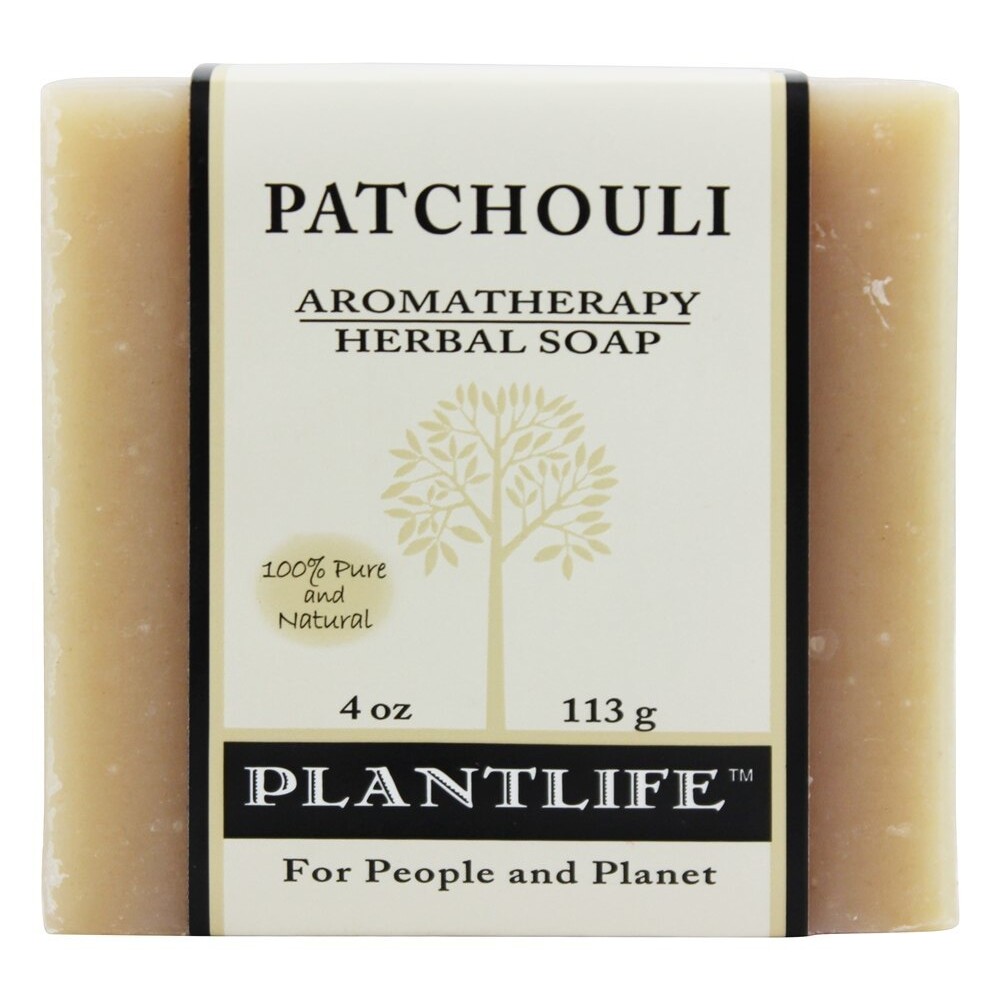 Plantlife Natural Body Care Aromatherapy Herbal Soap Patchouli, 4 Ounces