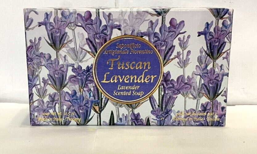 Tuscan Italian Lavender Soap With Box 10.5 oz New With Tags Please Read