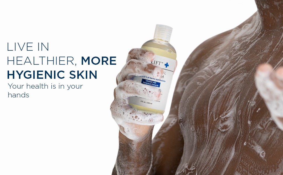 Antibacterial Body Wash, Refreshing Scent, Hydrating Shower or Bath Cleanser