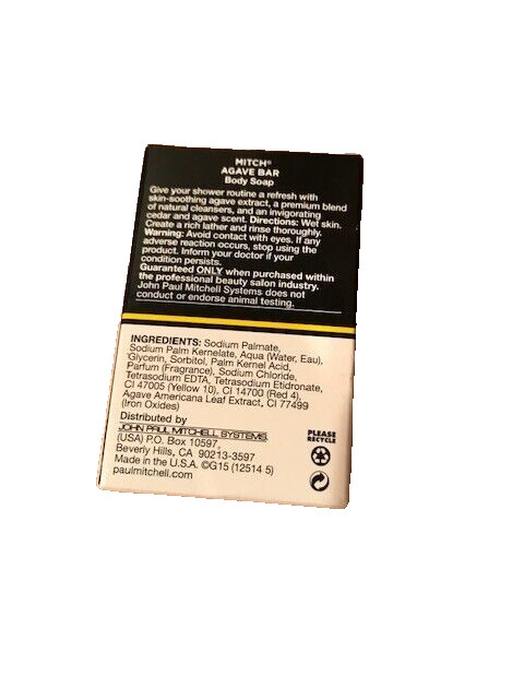 Paul Mitchell Mitch Agave Bar Body Soup 2 Oz ~ NEW