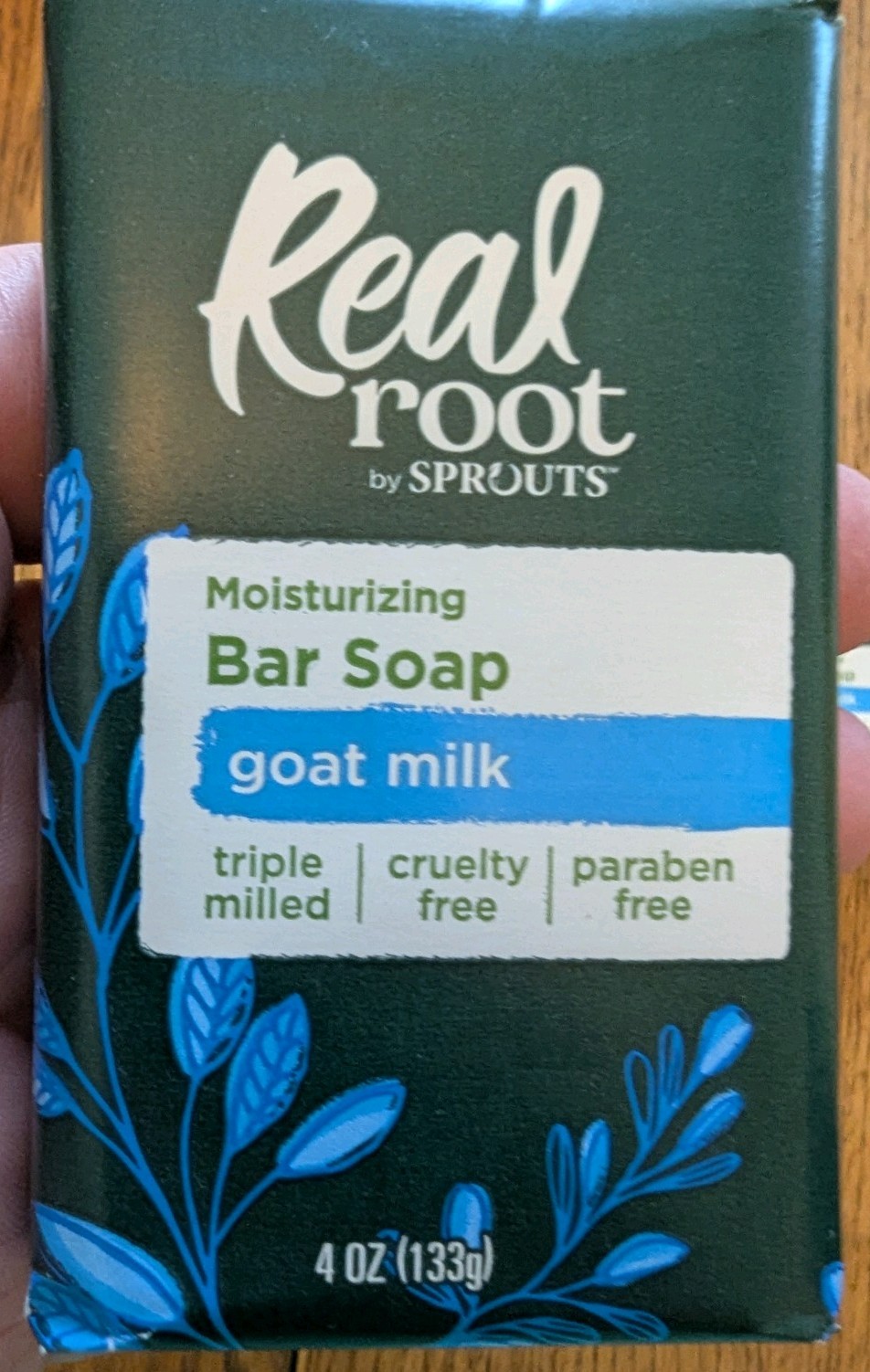 Lot of 5 Real Root by Sprouts Goat Milk Moisturizing Bar Soap 4 Ounces Each Bar