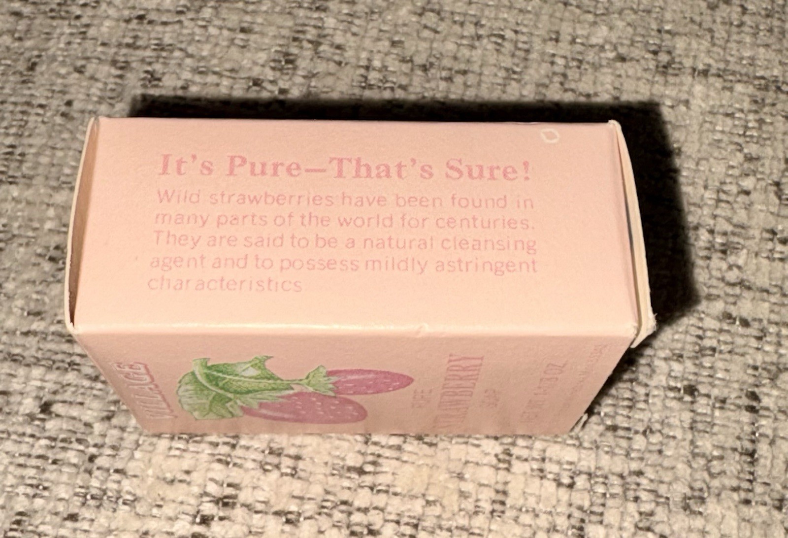 Village Bath Products Mini Strawberry Bar Soap Vintage. 1.8 Oz. Village Gardens