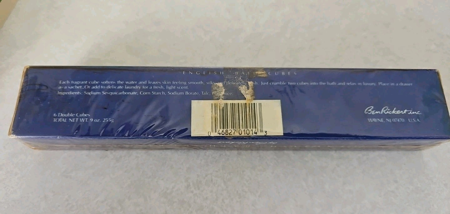 Vintage Country Floral by Ben Rickert English Bath Cubes Sealed 6wraps 12 Cubes