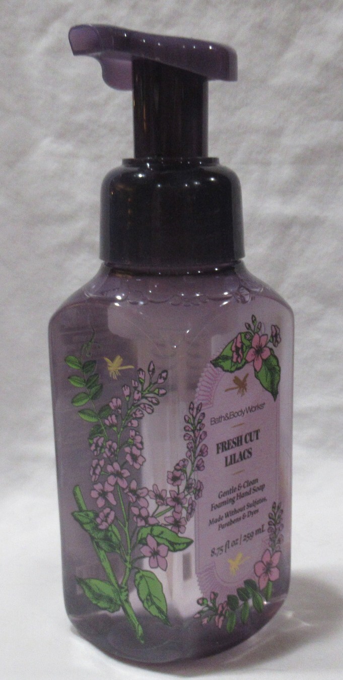 Bath & Body Works Gentle & Clean Foaming Hand Soap Set Lot of 2 FRESH CUT LILACS