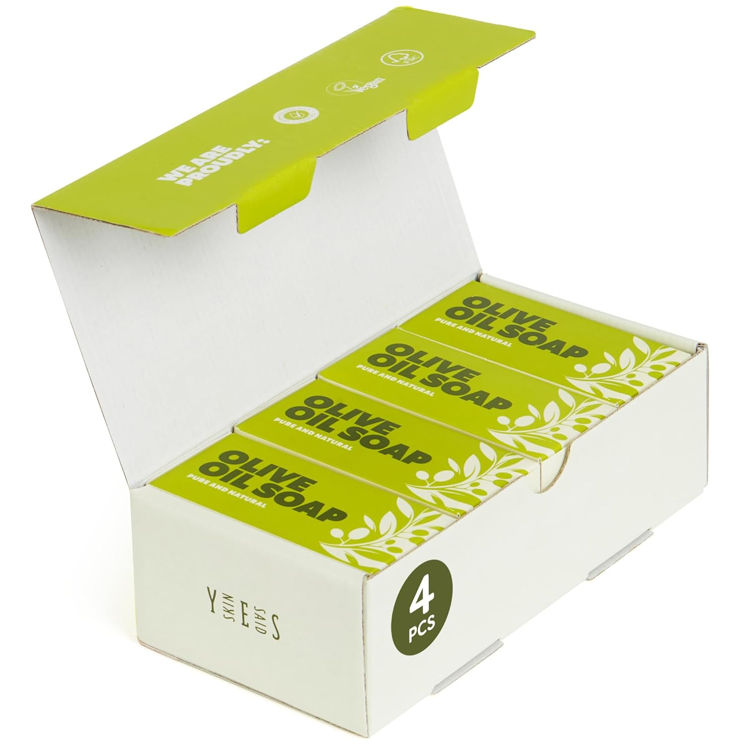 Organic Soaps Bars (Set of 8) – Shea Butter, Olive Oil, Lavander and Sandalwood,