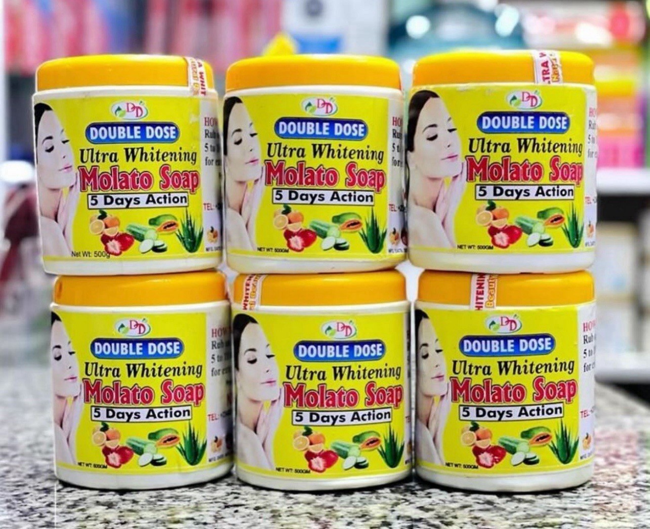 Double dose ultra whitening Molato soap