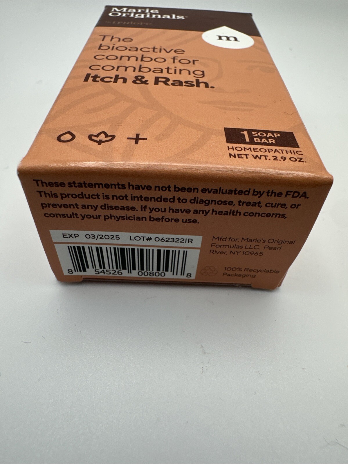 Natural Itch Relief Bar Soap: Heals Insect Bites Soothes Itches- Maries Original