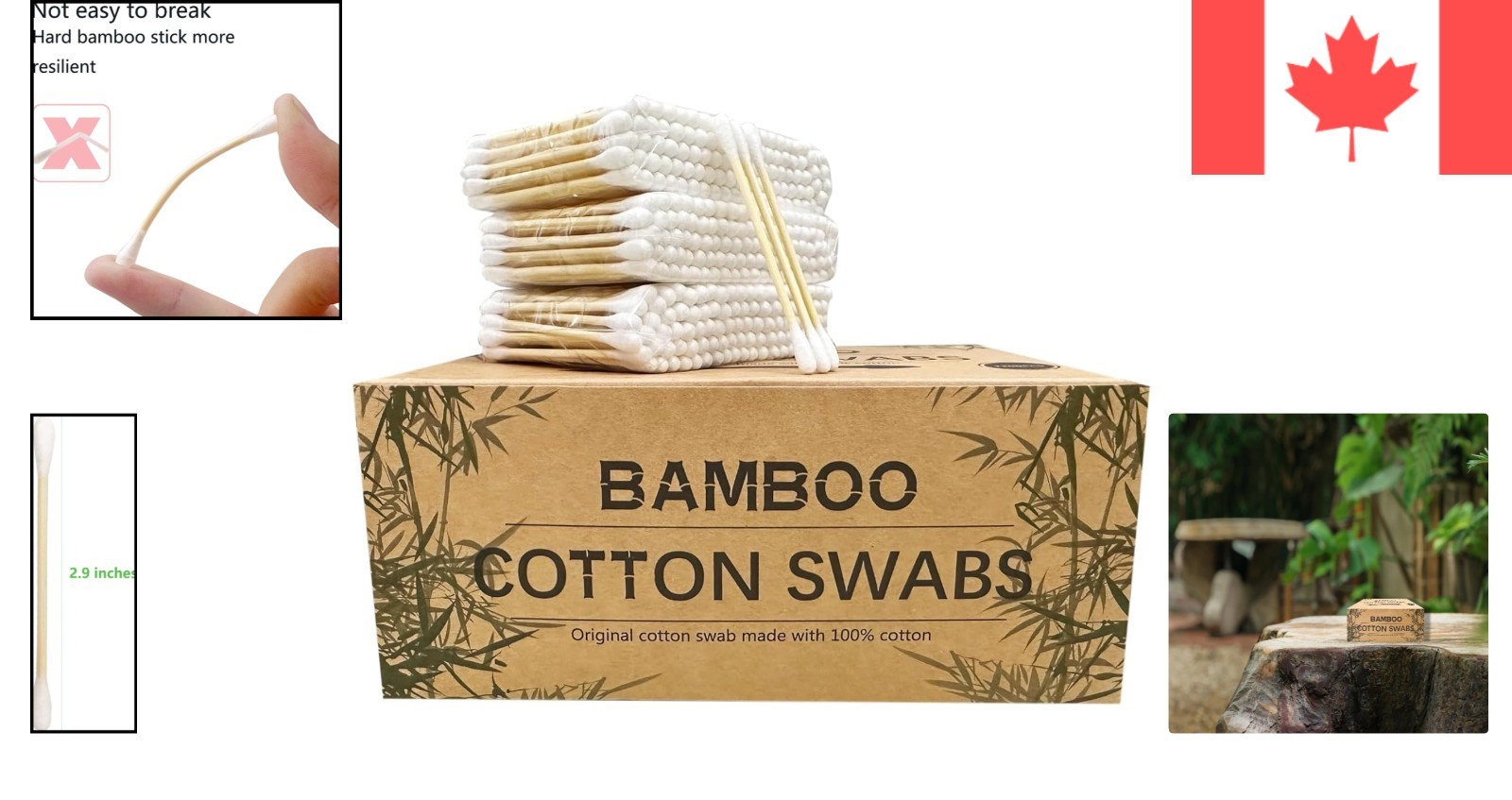Gentle 900pcs Natural Bamboo Swabs – The Eco-Friendly Choice for Every Purpose